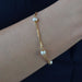 Bracelet Gold bracelet cube mesh beads 58 Facettes 20-539A
