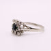 Ring Marguerite ring white gold sapphire and diamonds 58 Facettes