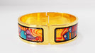 Frey Wille bracelet - Yellow gold plated bangle, enamel 58 Facettes 32054