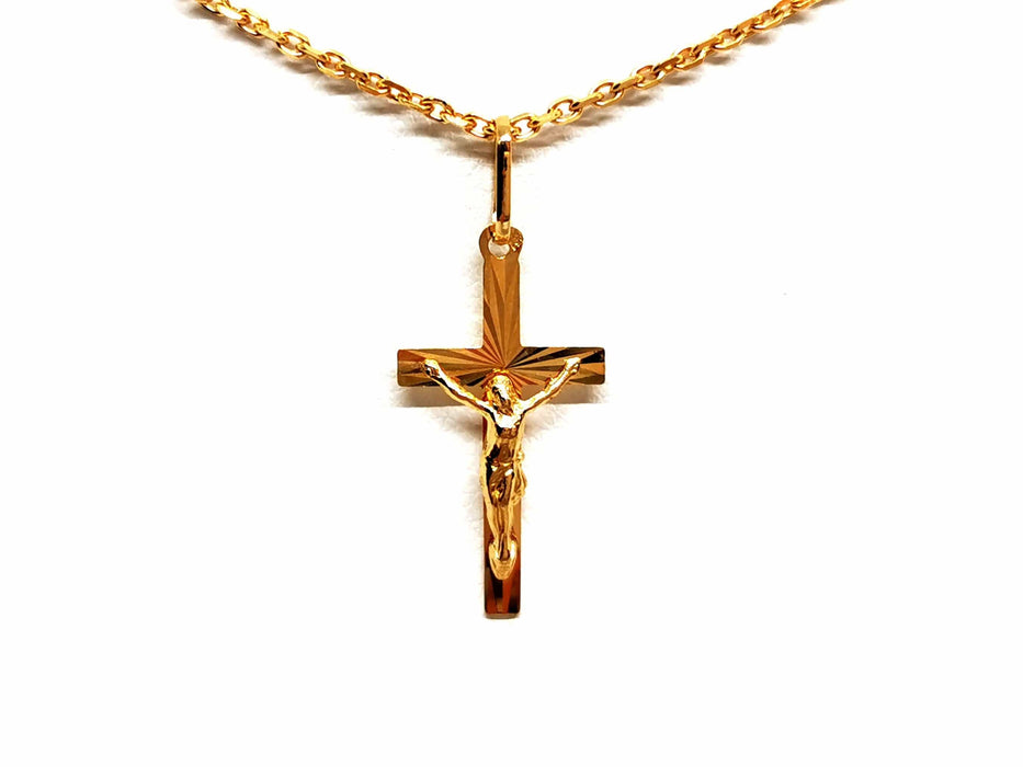 Collier Collier Croix Or jaune 58 Facettes 1636997CN