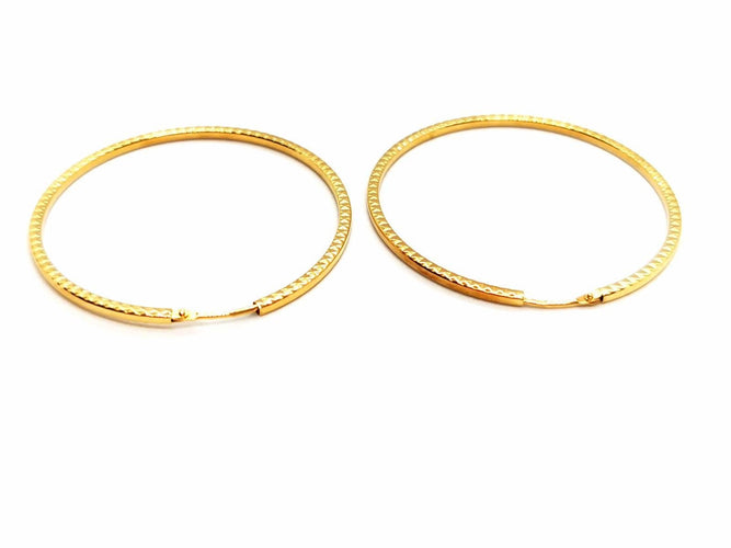 Boucles d'oreilles Boucles d'oreilles Créoles Or jaune 58 Facettes 1639516CN