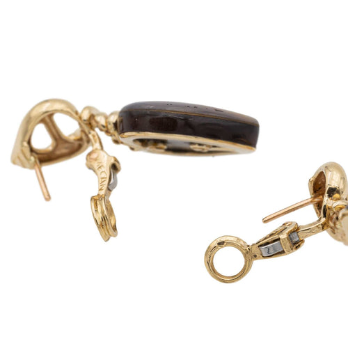 Boucles d'oreilles Boucles d'oreilles Coeur Or jaune Nacre 58 Facettes 2396036CN