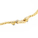 Necklace Necklace English mesh Yellow gold Sapphire 58 Facettes 2075346CN