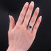 Ring 54 Old snowflake sapphire diamond ring 58 Facettes 23-102