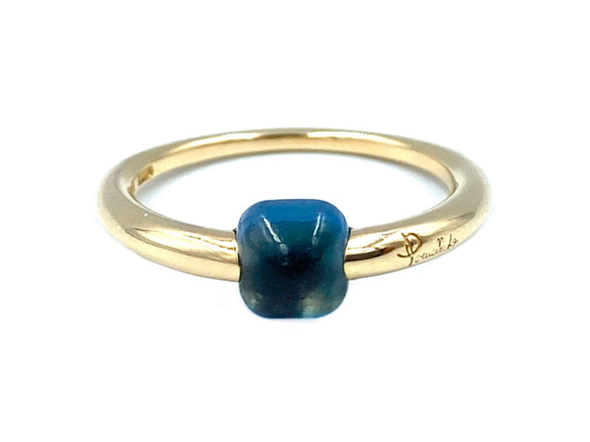 Bague POMELLATO - Bague M'ama Non M'ama topaze bleue 58 Facettes