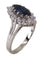 Bague BAGUE MARQUISE OR BLANC SAPHIR ET DIAMANTS 58 Facettes 077511