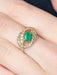 Ring 52 Double C Emerald Ring 58 Facettes