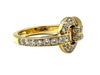 52 CARTIER ring. Agrafe collection, yellow gold and diamond ring 58 Facettes