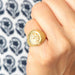 47 Signet ring in yellow gold 58 Facettes P5L17
