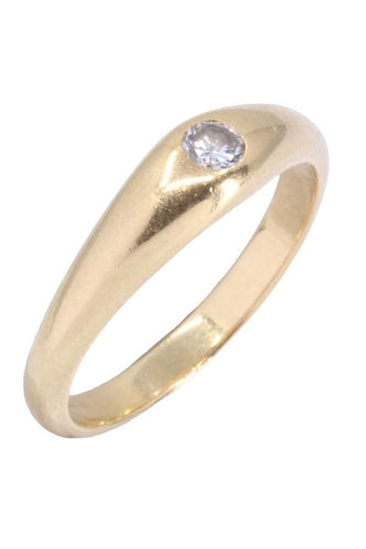 Bague JONC ANGLAIS DIAMANT 58 Facettes 066421