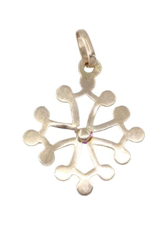 Pendentif CROIX OCCITANE RUBIS 58 Facettes 073721