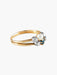 Ring Antique Yellow Gold Sapphire Pearl Diamonds Ring 58 Facettes
