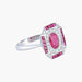 Bague 53 Bague style Art Déco Diamants et Rubis 58 Facettes