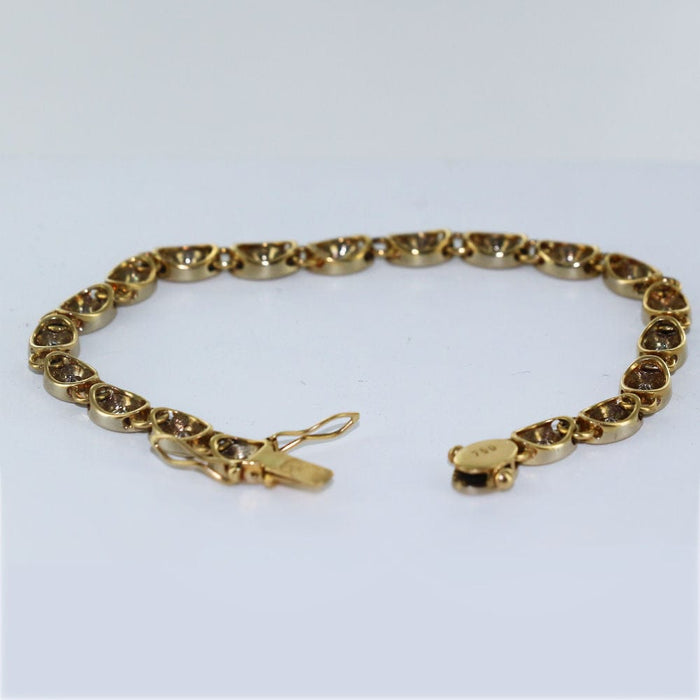 Bracelet Bracelet or jaune et diamants 58 Facettes