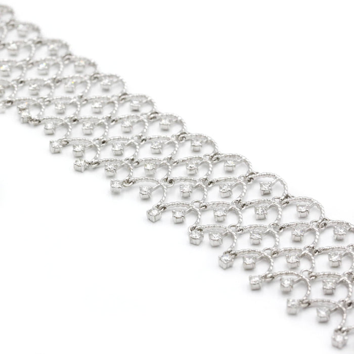 Bracelet Bracelet en Or blanc & Diamants 58 Facettes 230109R