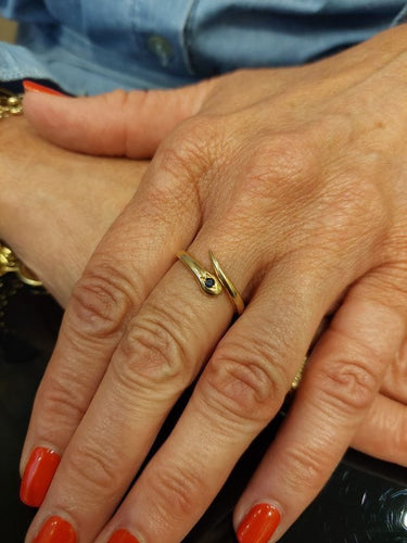 Bague BAGUE SERPENT SAPHIR 58 Facettes 070771