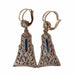 Platinum and yellow gold drop earrings 58 Facettes 518