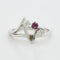 Bague 47 Bague Or blanc Rubis Diamants 58 Facettes REF 1053/16
