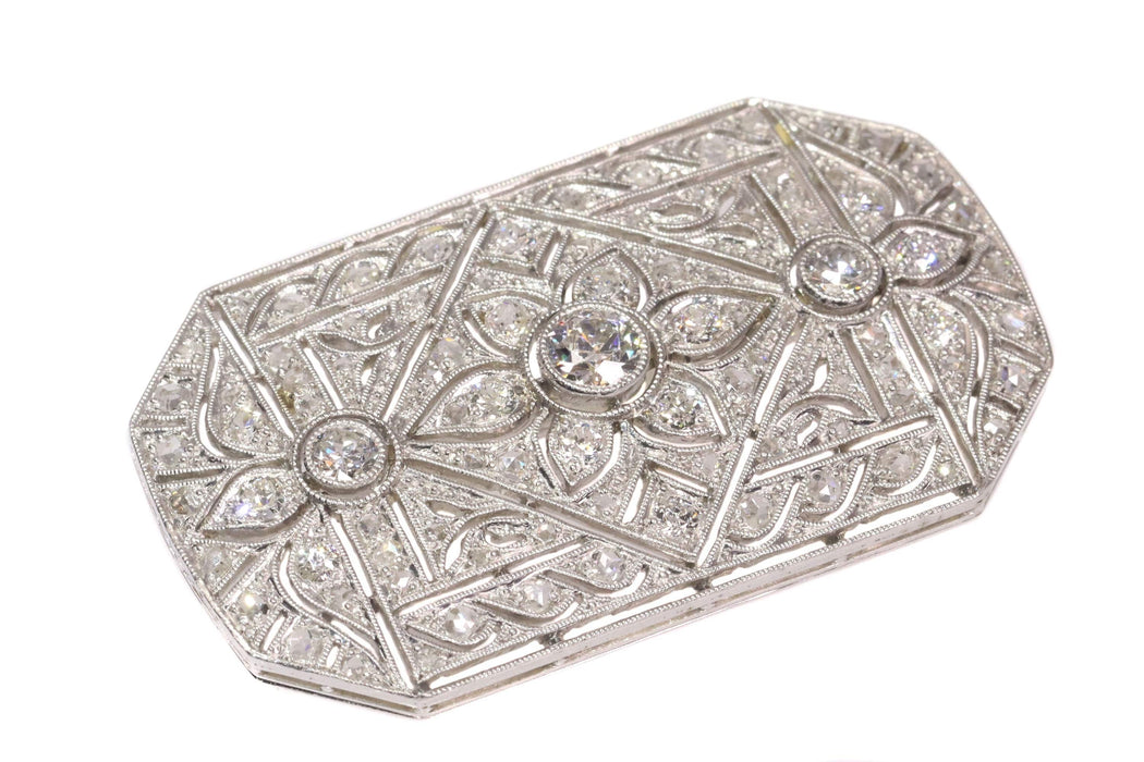 Broche Broche diamant platine 58 Facettes 21273-0573