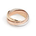 Ring 50 Trilogy Ring Yellow Gold 58 Facettes 1833556CN