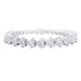 Bracelet Dubail Paris bracelet, heart diamonds, platinum. 58 Facettes 33141