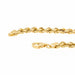 Necklace Twisted mesh necklace Yellow gold 58 Facettes 2218732CN