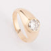 Ring Yellow gold diamond solitaire ring 58 Facettes