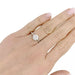 Bague 52 Bague solitaire en or blanc, diamant 1,36 carat. 58 Facettes 32183