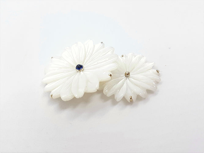 Broche Broche Or blanc Saphir 58 Facettes 06236CD