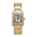 Cartier “Tank Française” watch in yellow gold, diamonds. Small model. 58 Facettes 31307
