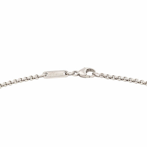 Collier Chopard Collier Pendentif Happy Diamonds Or blanc Diamant 58 Facettes 2472912CN