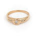 Ring 53 Solitaire Ring Yellow Gold Diamond 58 Facettes 1649076CN