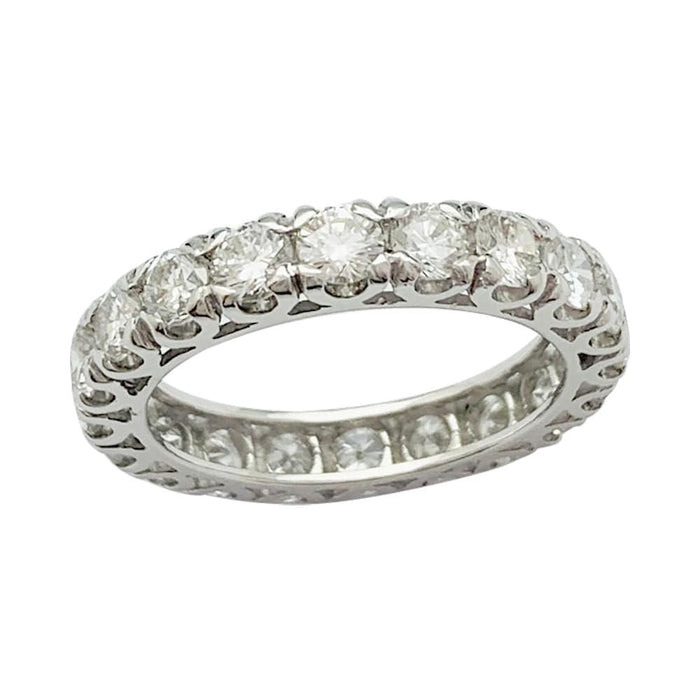 Bague 52 Alliance or blanc diamants. 58 Facettes 31944