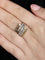 Bague Or Jaune / Diamants / 54 BAGUE "SQUARE" OR & DIAMANTS 58 Facettes BO/220021 NSS