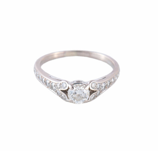 Bague BAGUE SOLITAIRE DIAMANTS 0.50ct 58 Facettes BO/220103