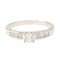 Bague 54 Bague Solitaire Or blanc Diamant 58 Facettes 2172933CN