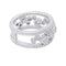 Bague 56 Bague or blanc et diamants. 58 Facettes 32223