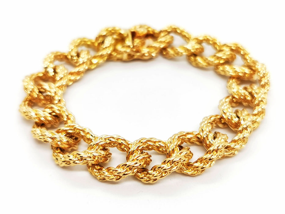 Bracelet Bracelet Maille torsadée Or jaune 58 Facettes 1649444CN