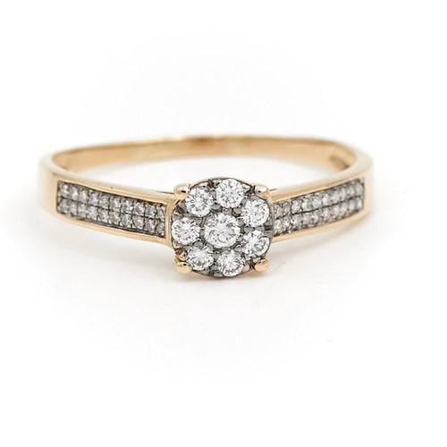 Bague 62 Bague Marguerite Or jaune Diamant 58 Facettes 1649342CN