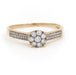 Ring 62 Marguerite Ring Yellow Gold Diamond 58 Facettes 1649342CN