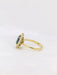 Ring 53 Marguerite Ring Yellow Gold Diamonds Sapphire 58 Facettes J164