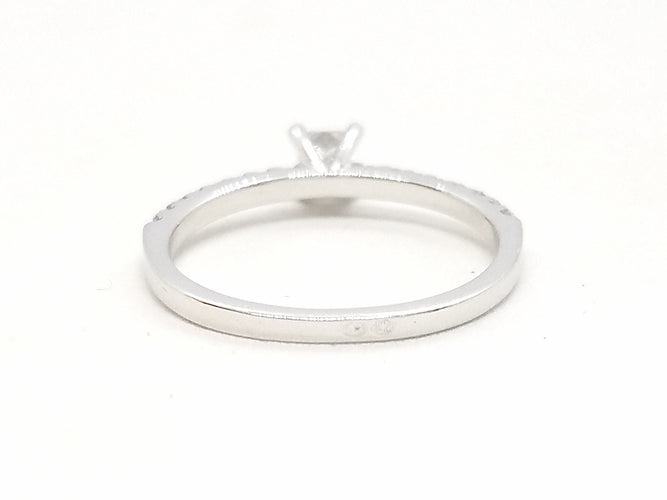 Bague 53 Bague Solitaire Or blanc Diamant 58 Facettes 578729RV