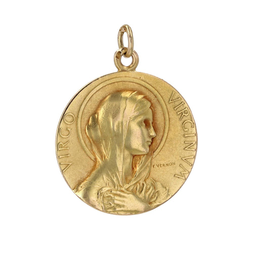 Pendentif Médaille or Vierge Marie signée Vernon 58 Facettes 18-016D