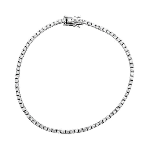 Bracelet Ligne tennis or blanc diamants. 58 Facettes 31789