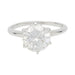 Ring 53 Solitaire platinum and diamond, 2,23 carats. 58 Facettes 31441