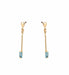Earrings GOLD & AQUAMARINE EARRINGS 58 Facettes BO/220105 NSS