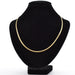 Necklace Yellow gold flat curb chain necklace 58 Facettes 21-680A