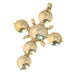 Gold cross pendant with diamonds 58 Facettes 12284-0023