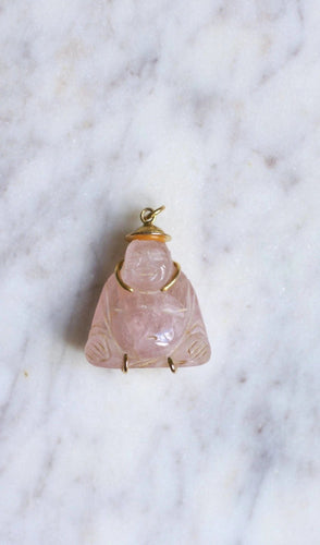 Pendentif Pendentif Bouddha quartz rose 58 Facettes