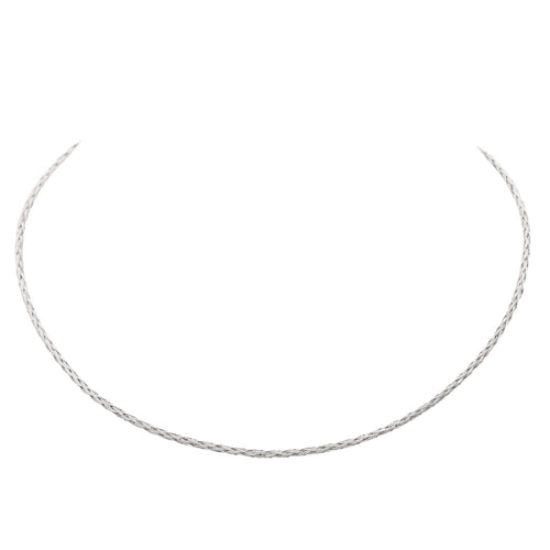 Collier Collier Tressé Or blanc 58 Facettes 2682342CD